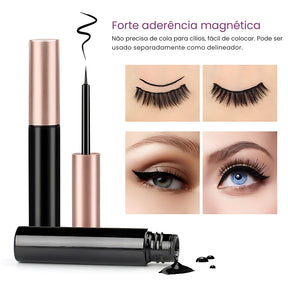 Cílios magnéticos Lily: Encanto em um piscar de olhos